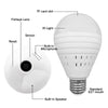 360° HomeSafe™ Hidden Secret LightBulb Night Vision Security Camera