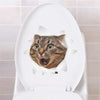 3D Hole View Vivid Pets Bathroom Wall Sticker